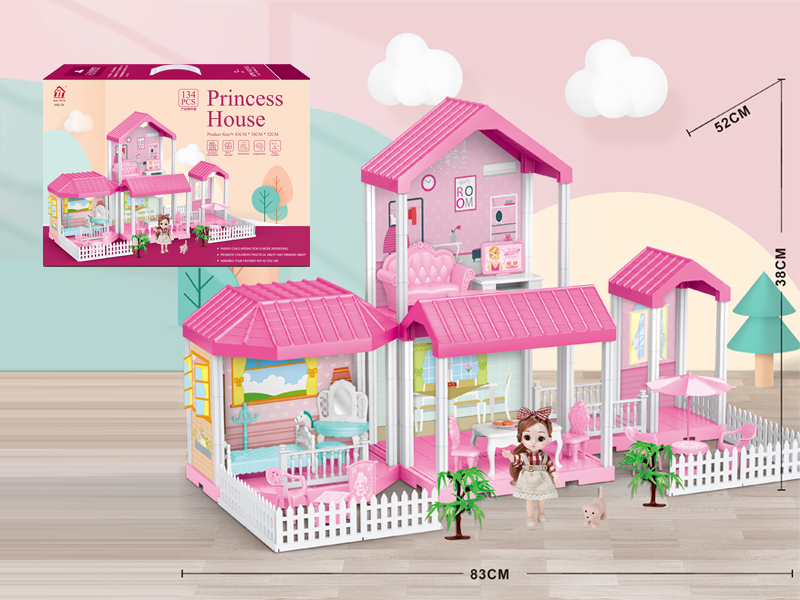 Self Decorated Villa + 6 Inch Doll