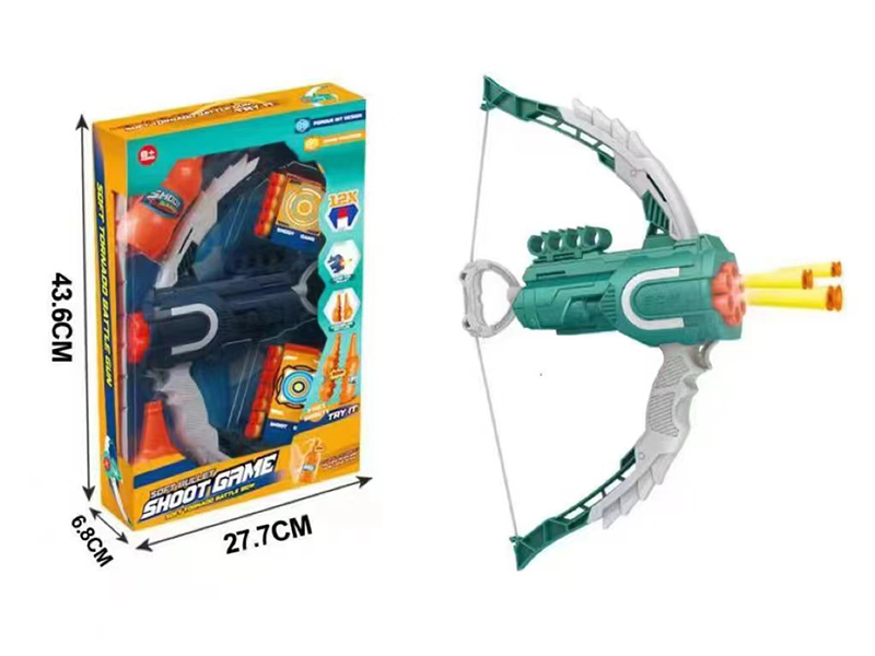 6 Holes Soft Bullet Bow Gun Set