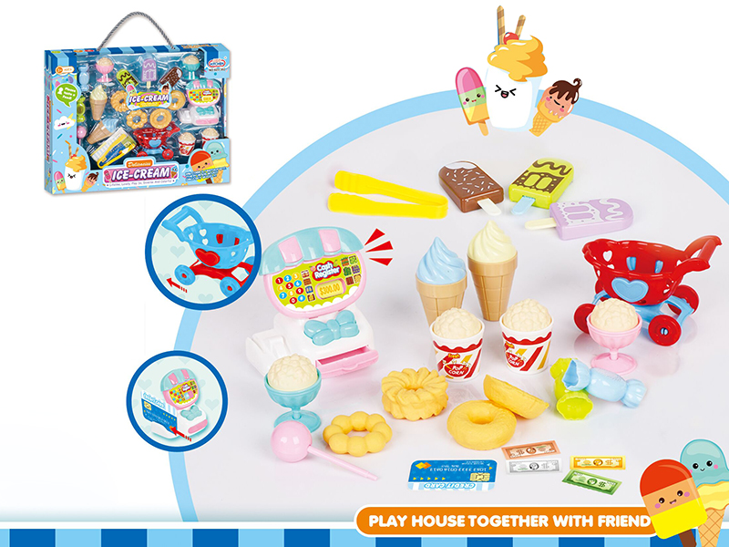 Mini Cash Register Ice Cream Set