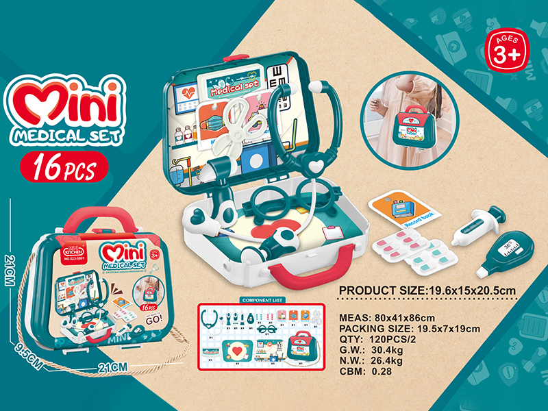 Shoulder Bag Mini Medical Set 16pcs