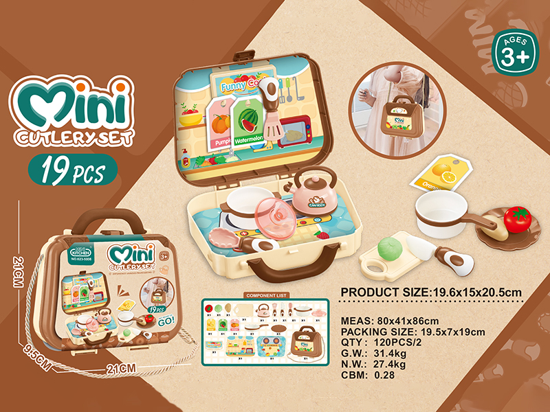 Shoulder Bag Mini Kitchen Set 19pcs
