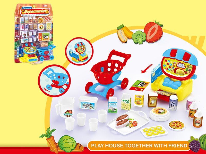 Mini Cash Register Supermarket Set