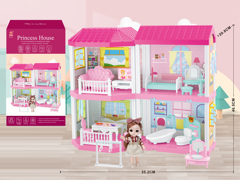 Self Decorated Villa+6 Inch Doll