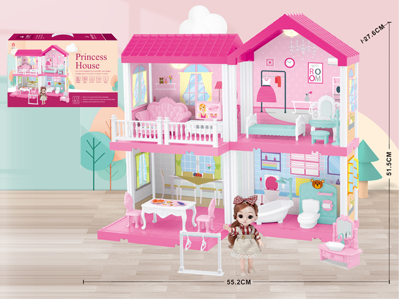 Self Decorated Villa+6 Inch Doll