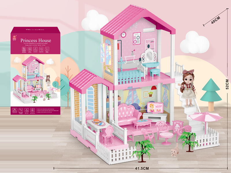 Self Decorated Villa+6 Inch Doll