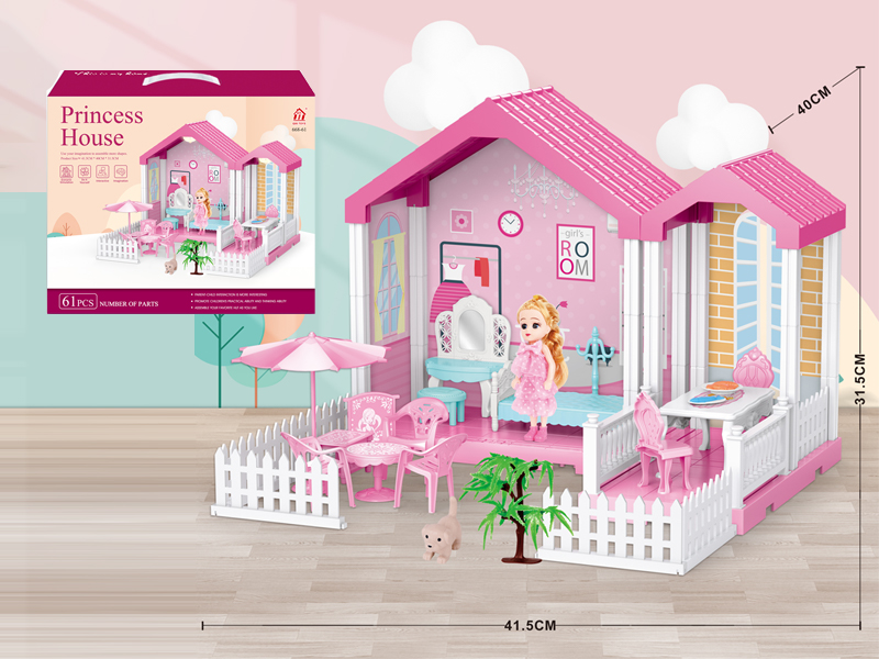 Self Decorated Villa+5 Inch Doll