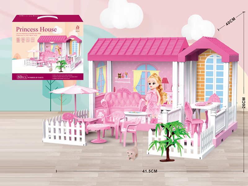 Self Decorated Villa+5 Inch Doll