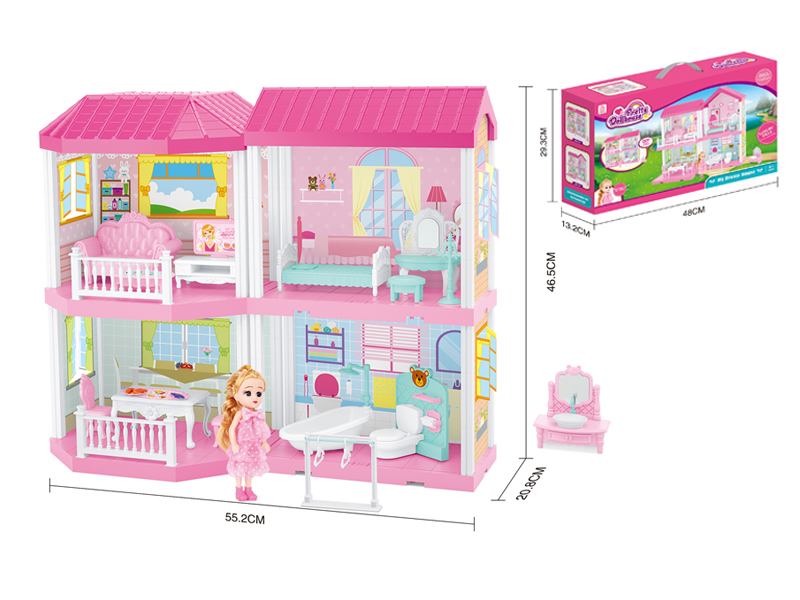 Self Decorated Villa+5 Inch Doll