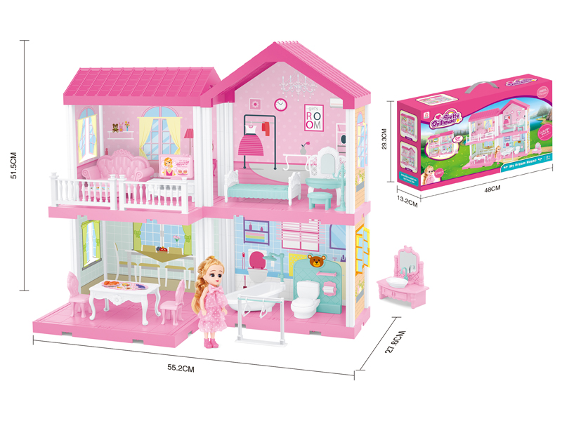 Self Decorated Villa+5 Inch Doll