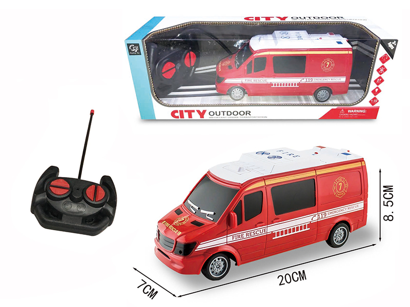 4-Channel Remote Control Fire Engine With Light