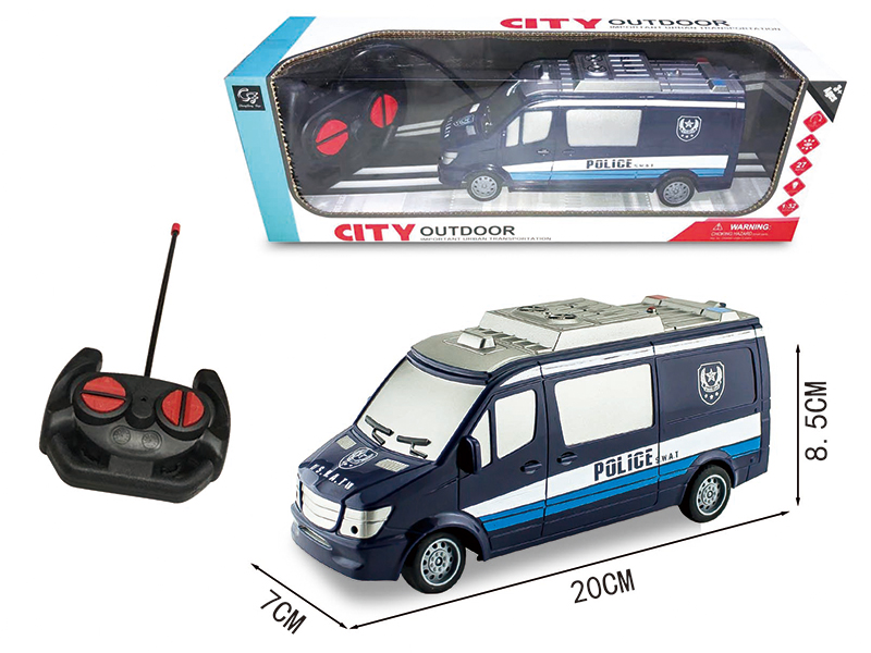 4-Channel Remote Control Police Car With Light