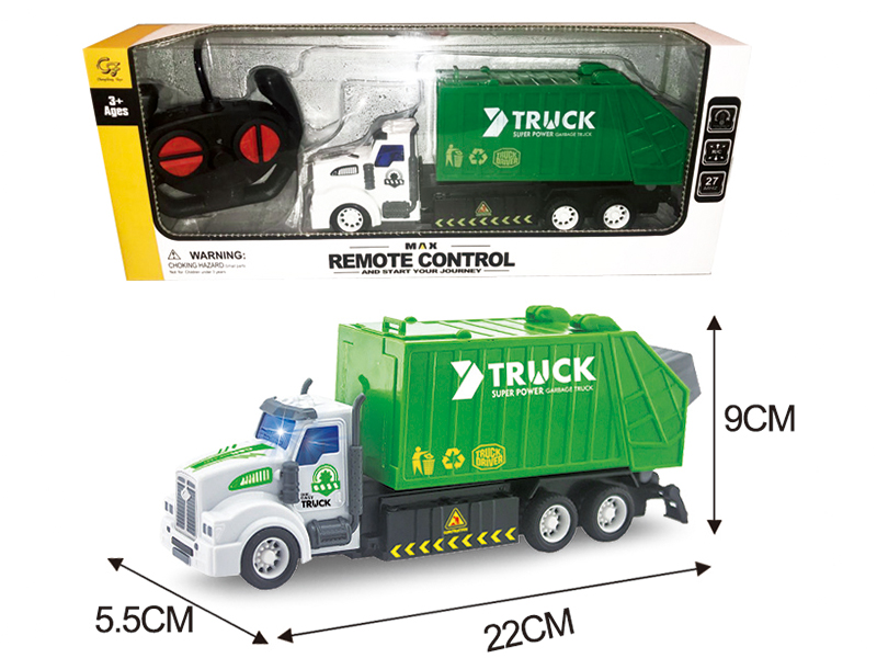 4-Channel Remote Control Sanitation Truck