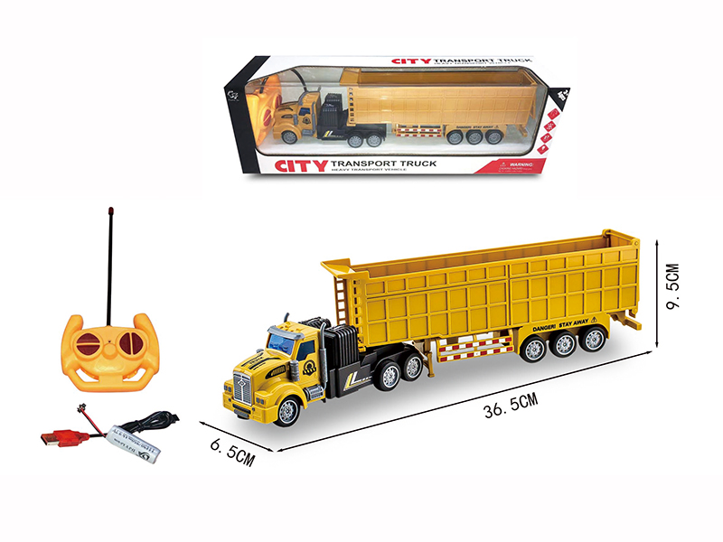 1:48 4-Channel Remote Control Engineering Trailer With Light