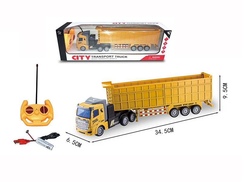 1:48 4-Channel Remote Control Engineering Trailer With Light