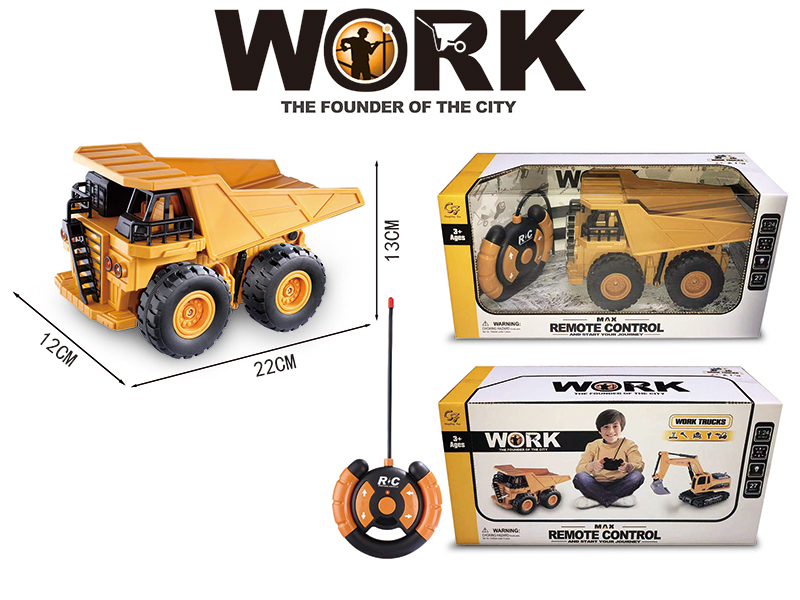 4-Channel Remote Control Engineering Truck With Light