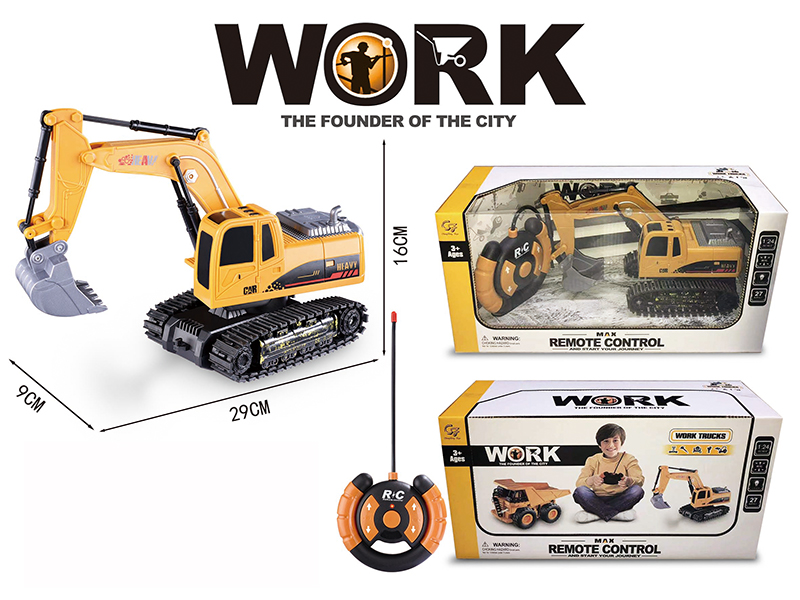 4-Channel Remote Control Excavator With Light