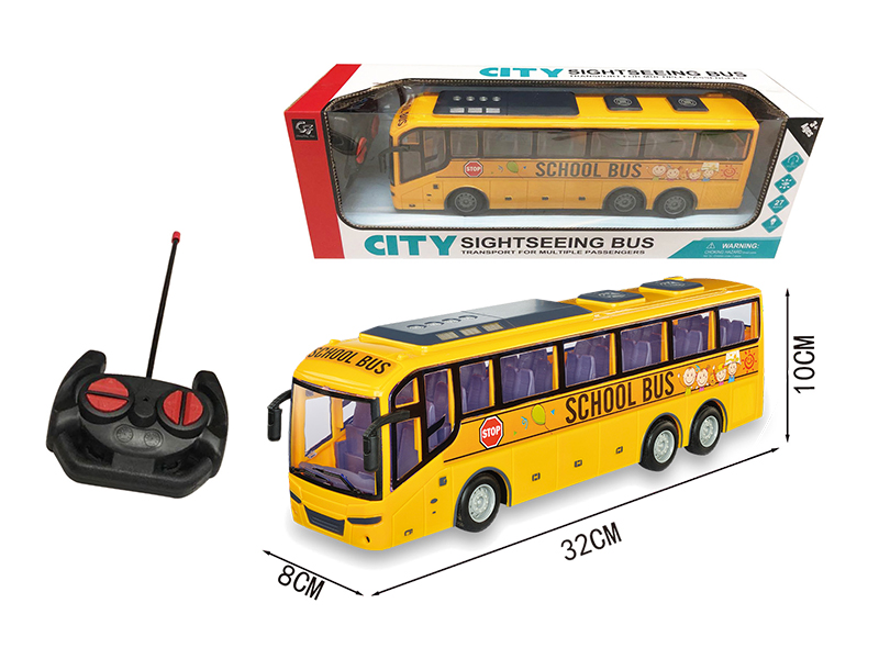 4-Channel Remote Control School Bus