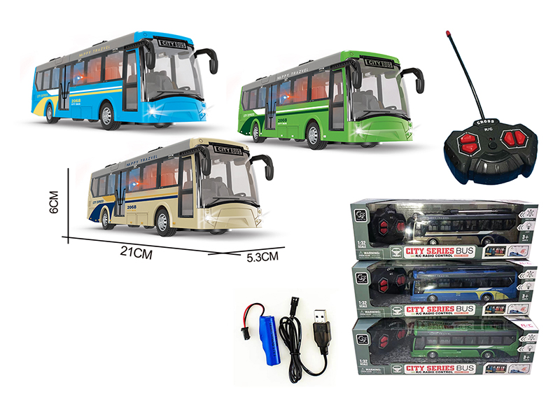 4-Channel Remote Control City Bus With Light