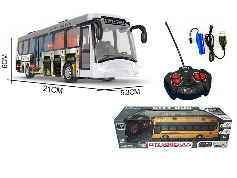 4-Channel Remote Control City Bus With Light