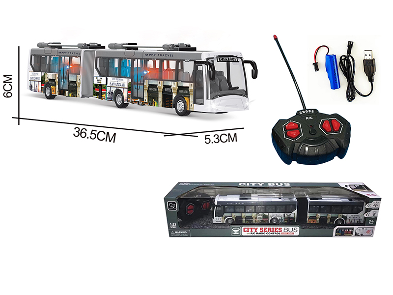 4-Channel Remote Control City Bus With Light