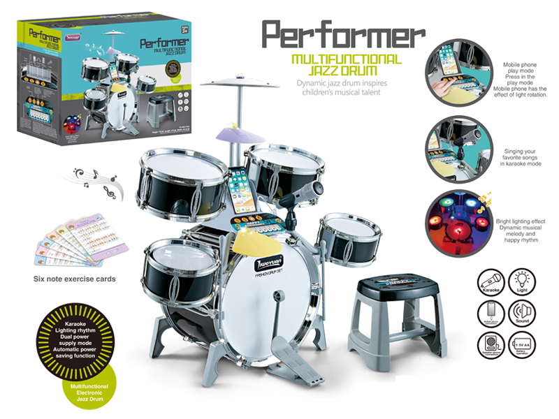 Buzzer Electroplated Light Music Jazz Drum