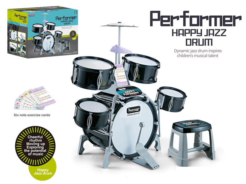 Solid Black Jazz Drum