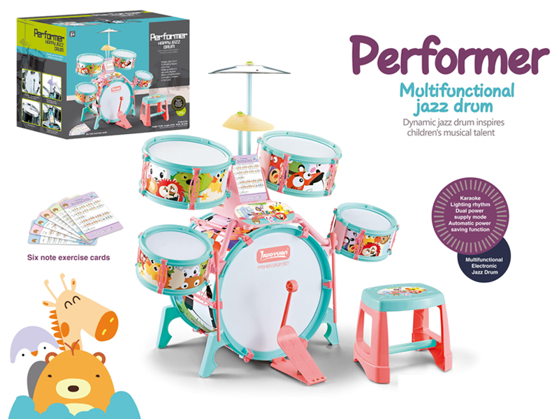 Cartoon Solid Color Jazz Drum