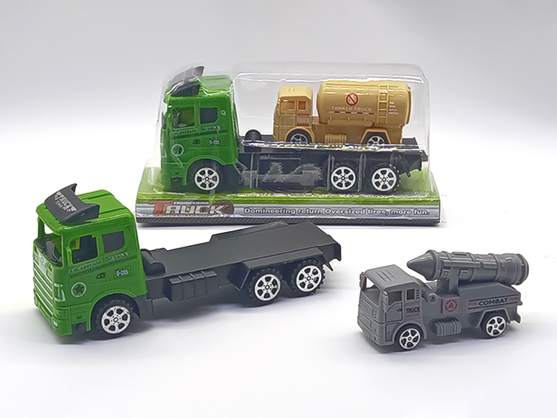 Friction Tractor Mounted Pull Back Military Vehicle