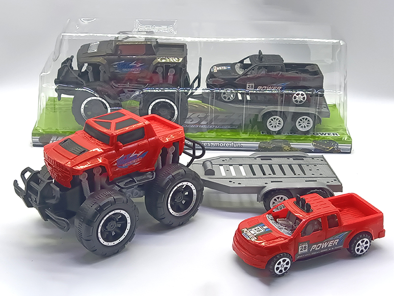 Friction Off Road Armored Slide Pickup Truck