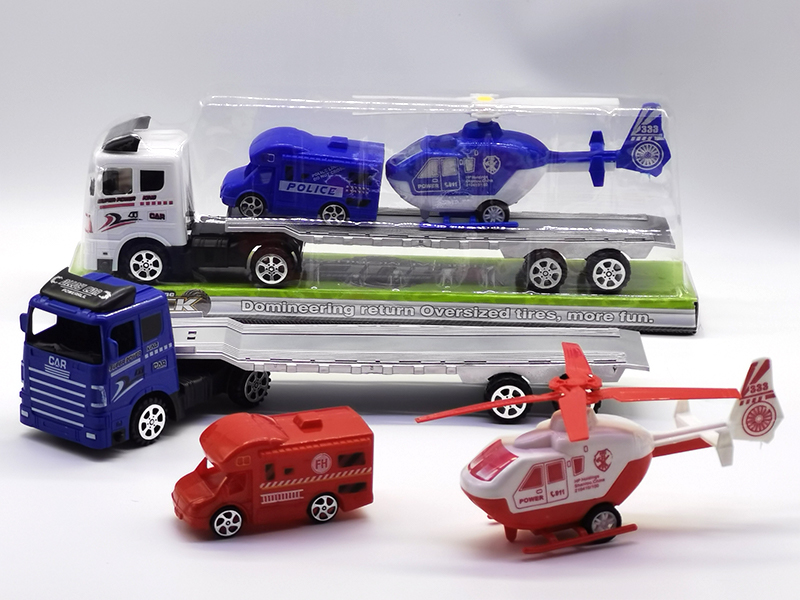 Friction Tractor Mounted Slide Vehicle+Pull Back Aircraft