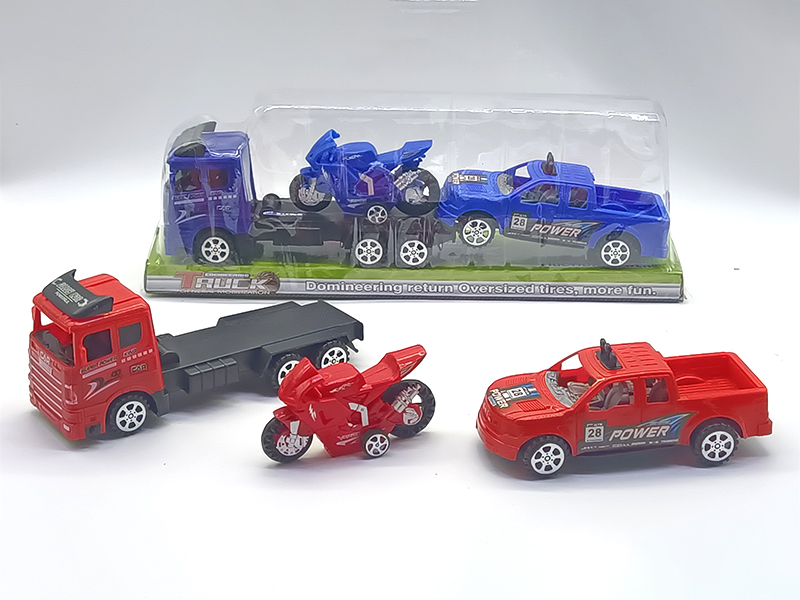 Friction Tractor Mounted Slide Motorcycle Pickup