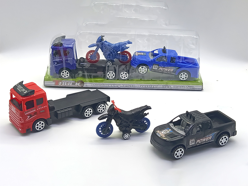 Friction Tractor Mounted Slide Motorcycle Pickup