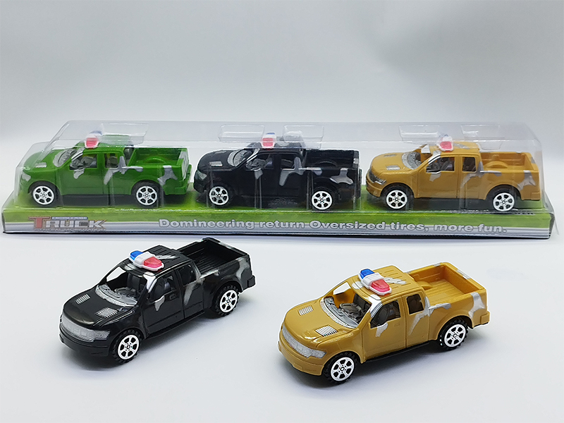 Friction Military Pickup Truck