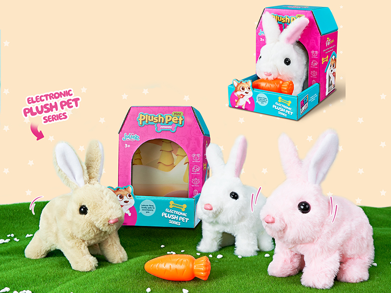 B/O Plush Rabbit + Carrot