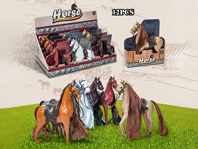12PCS Simulated Horses