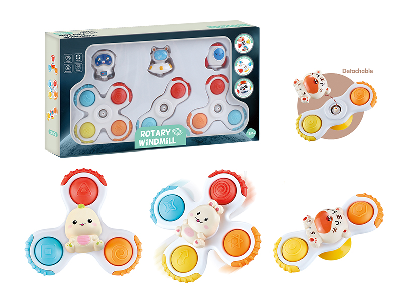 Animal  Rotary Windmill Suction Cup Spinner Toy