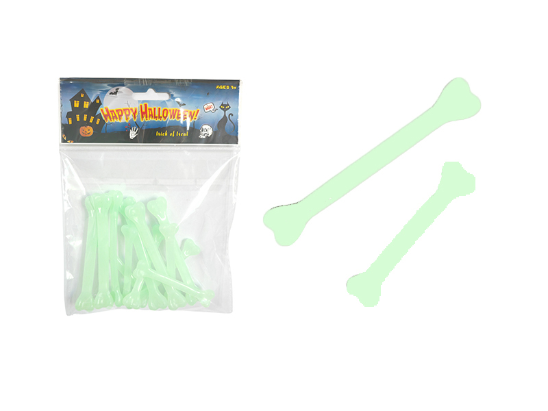 Halloween Glow-In-The-Dark Bones 10pcs