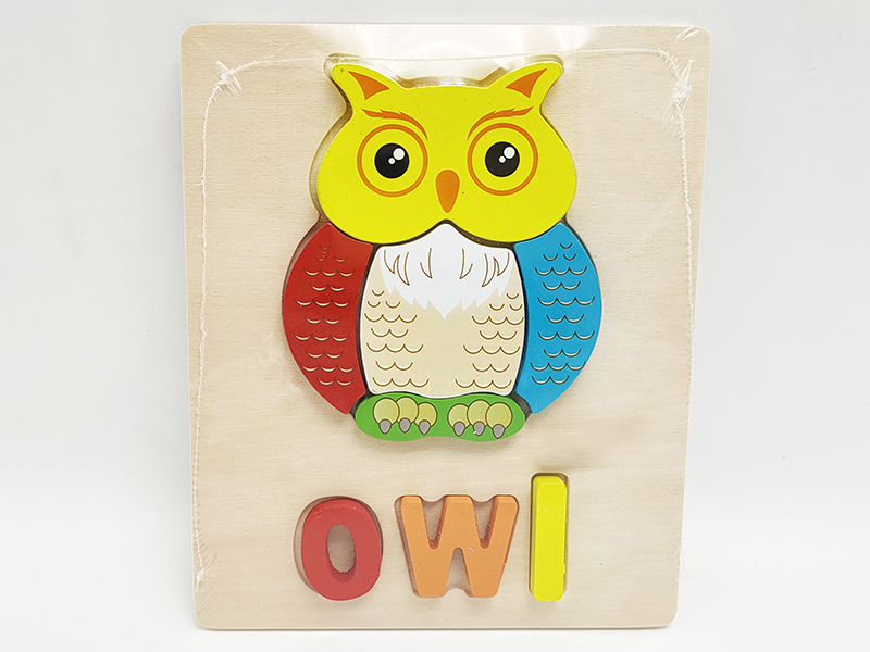 Wooden 3D Owl Puzzle