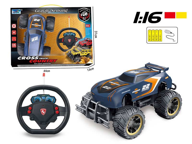 1:16 Remote Control Solid Color Cross Country Car
