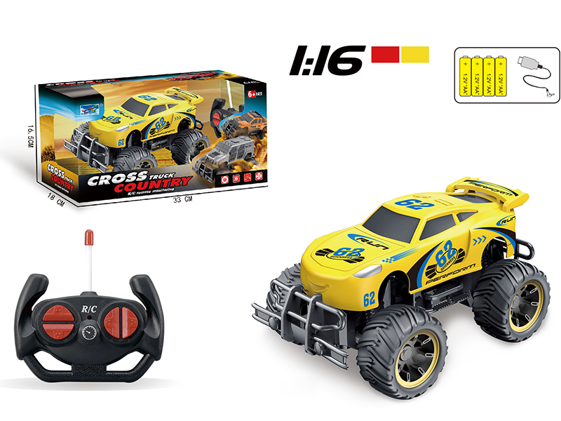 1:16 Remote Control Solid Color Cross Country Car