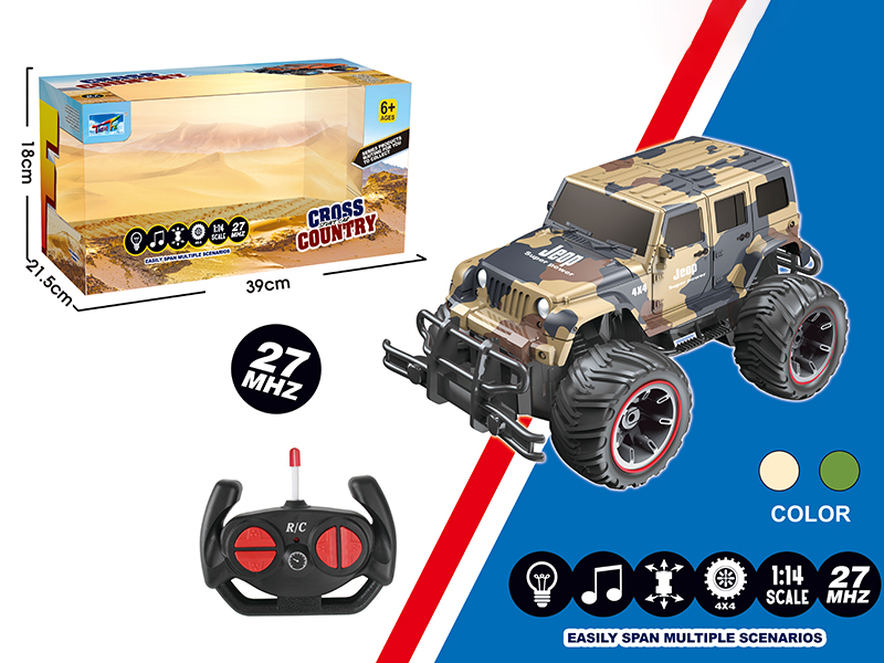 1:14 Wrangler Remote Control Cross Country Car