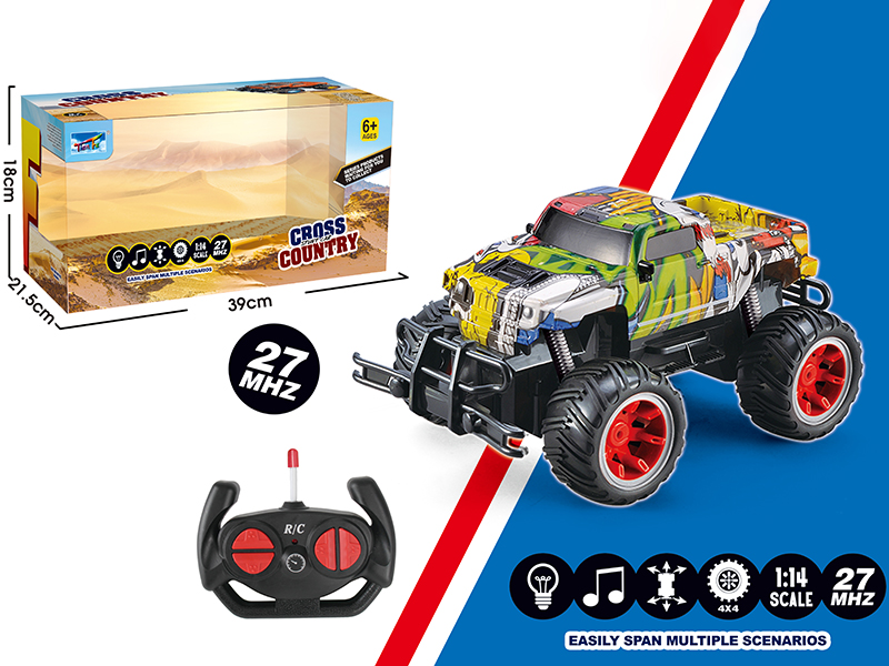 1:14 Hummer Pickup Remote Control Cross Country Car