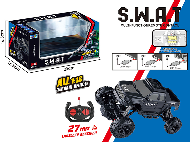 1:18 Remote Control SWAT Climbing Car