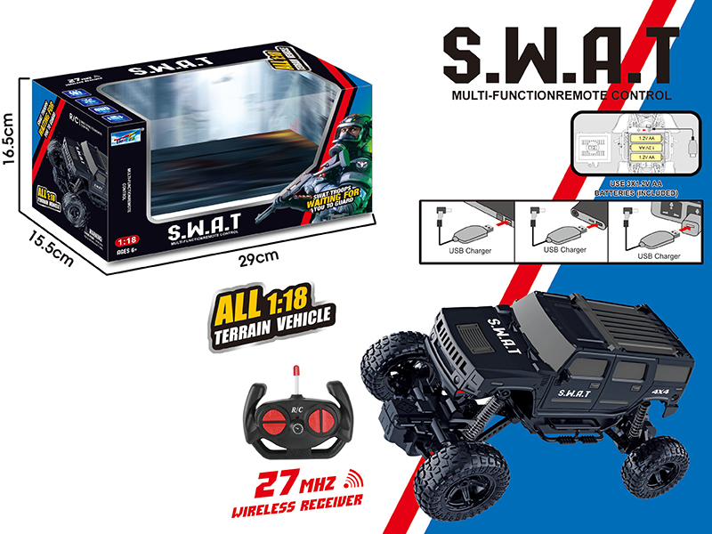 1:18 Remote Control SWAT Climbing Car