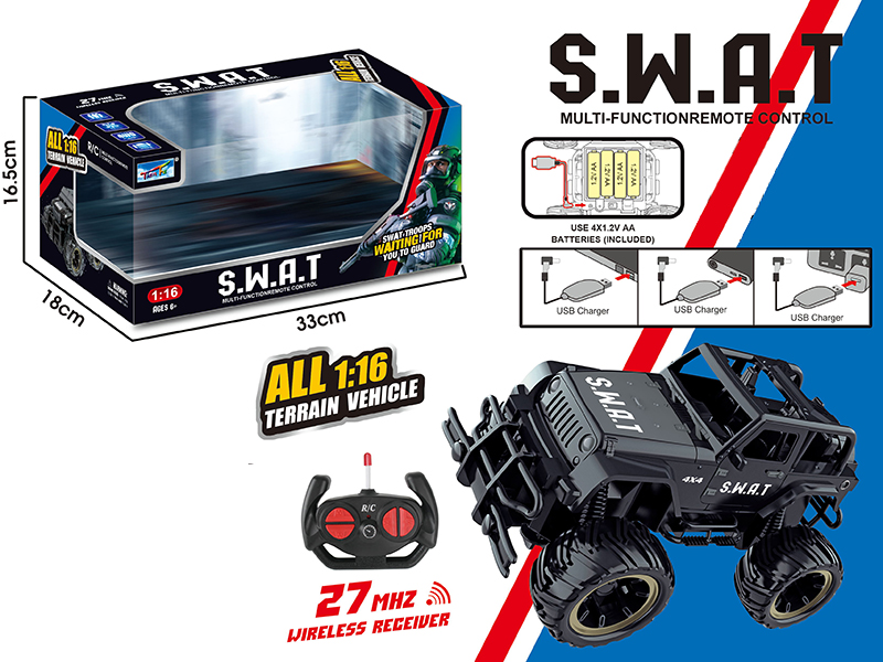 1:16 SWAT Off-Road Remote Control Car
