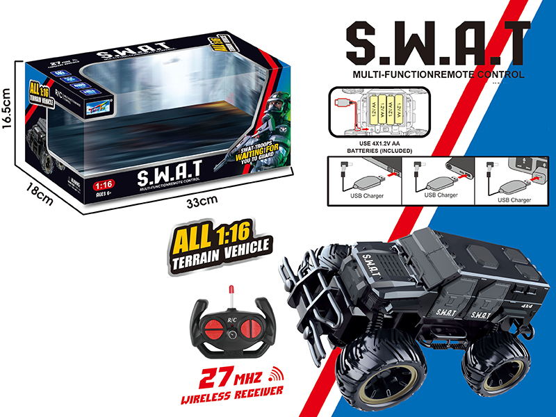 1:16 SWAT Off-Road Remote Control Car