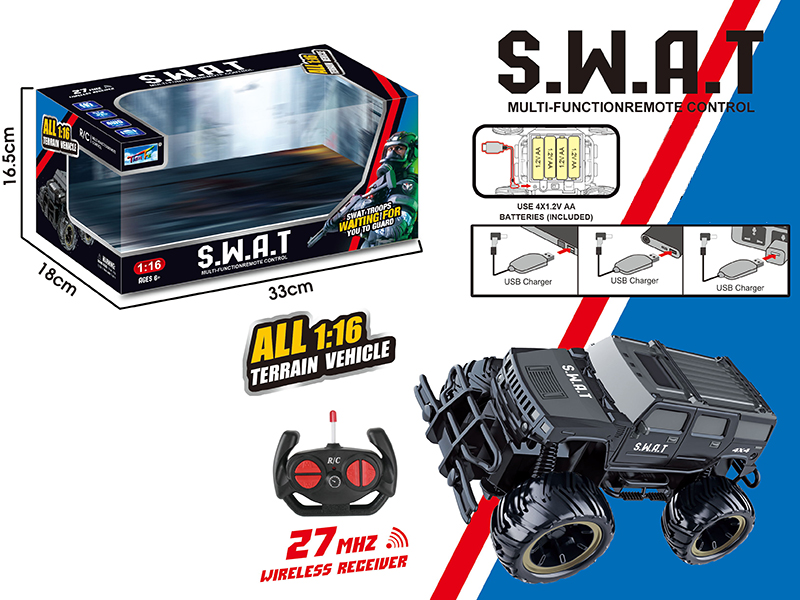 1:16 SWAT Off-Road Remote Control Car