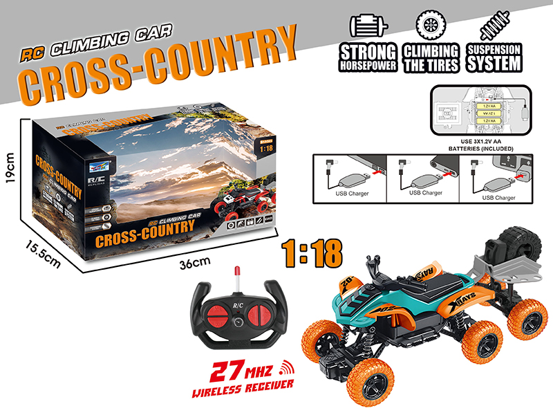 1:18 Remote Control Six-Wheel Beach Motorcycle Climbing Car