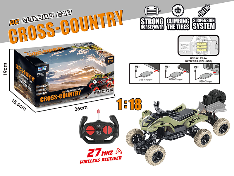 1:18 Remote Control Six-Wheel Beach Motorcycle Climbing Car