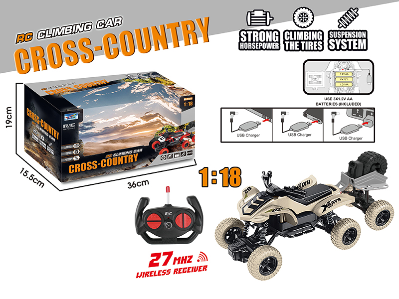 1:18 Remote Control Six-Wheel Beach Motorcycle Climbing Car